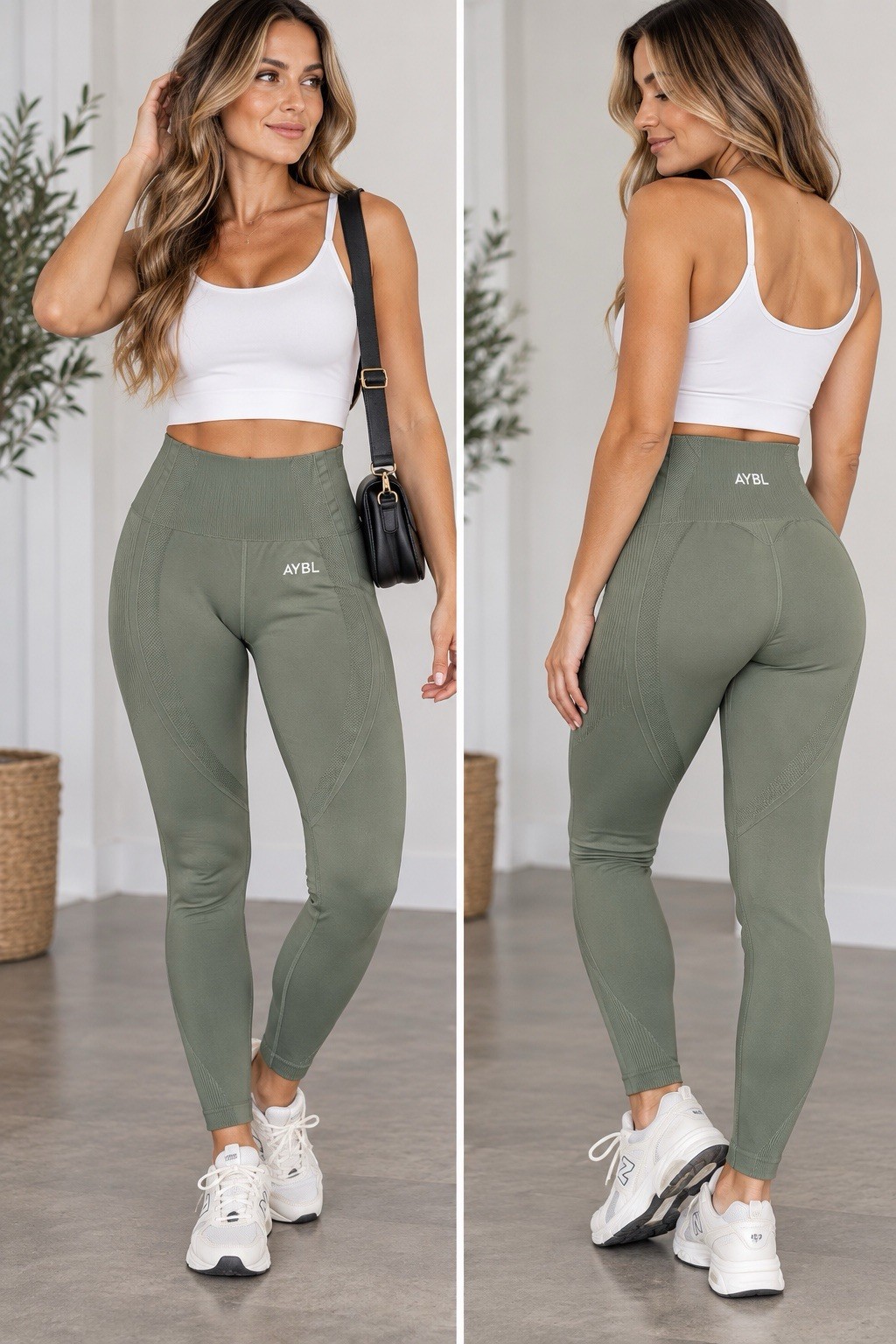 AYBL Empower Seamless Leggings - Grove Green Women’s Size Small NWT