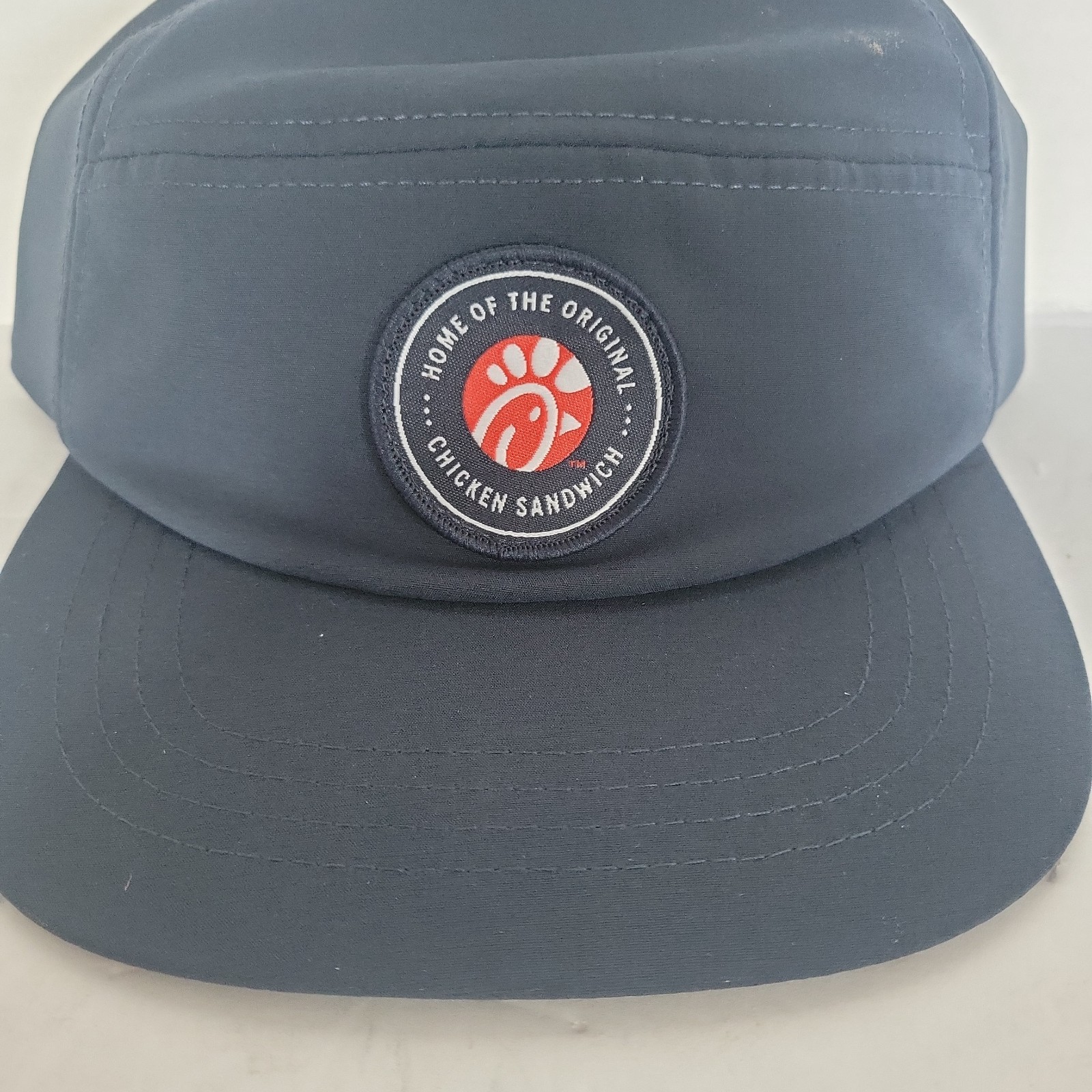 Chick-fil-A Hat Cap Strap Back Mens Blue Patch Baseball Adjustable Logo Oobe