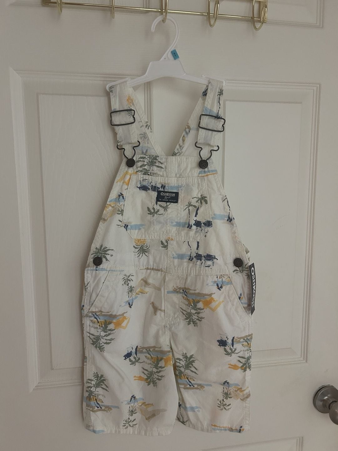 OshKosh B\'gosh Tropical Print Overalls Size 5T