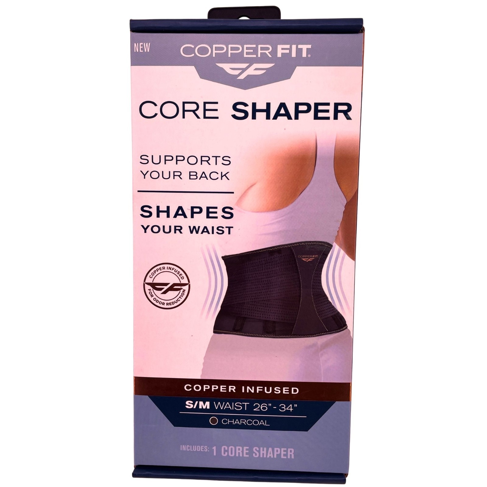 Copper Fit Core Shaper Charcoal S/M (26\