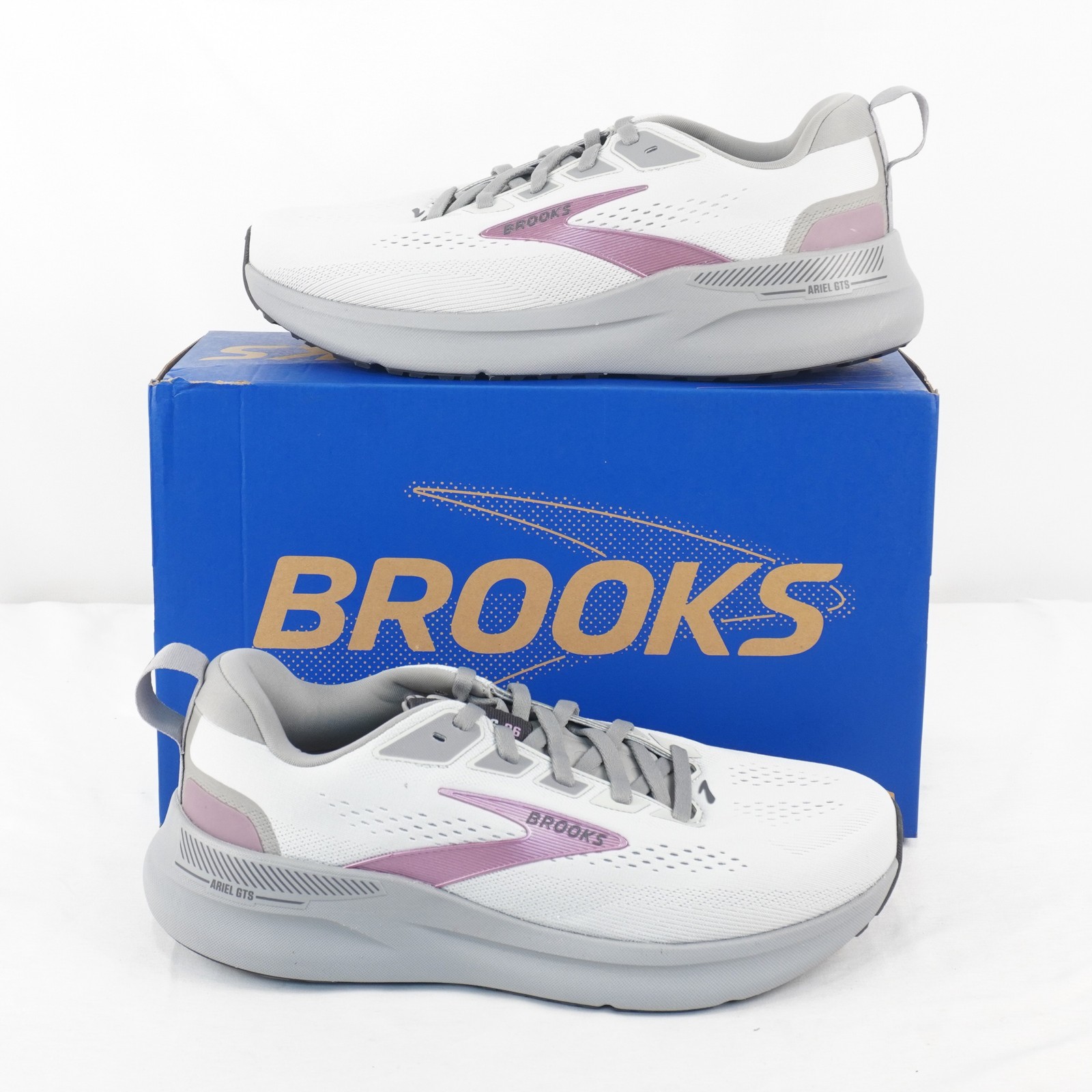 Brooks Ariel GTS 26 Sneaker Oyster Mushroom/Pink Women\'s US 11 Wide 1204441B094