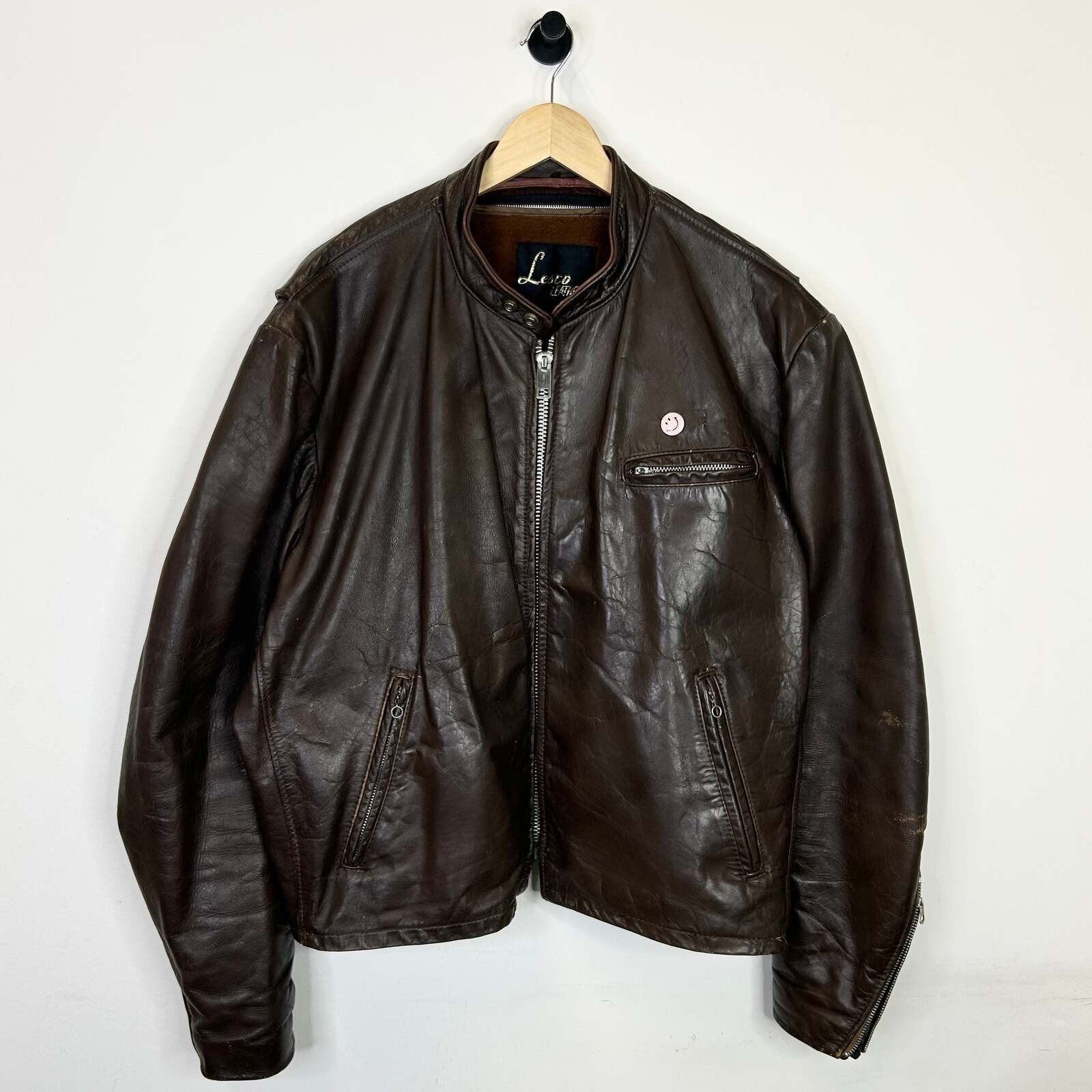 70\'S LESCO LEATHER FUR LINED JACKET
