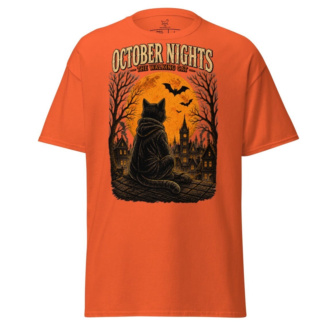 Halloween Katzen Shirt Erwachsene | October Nights