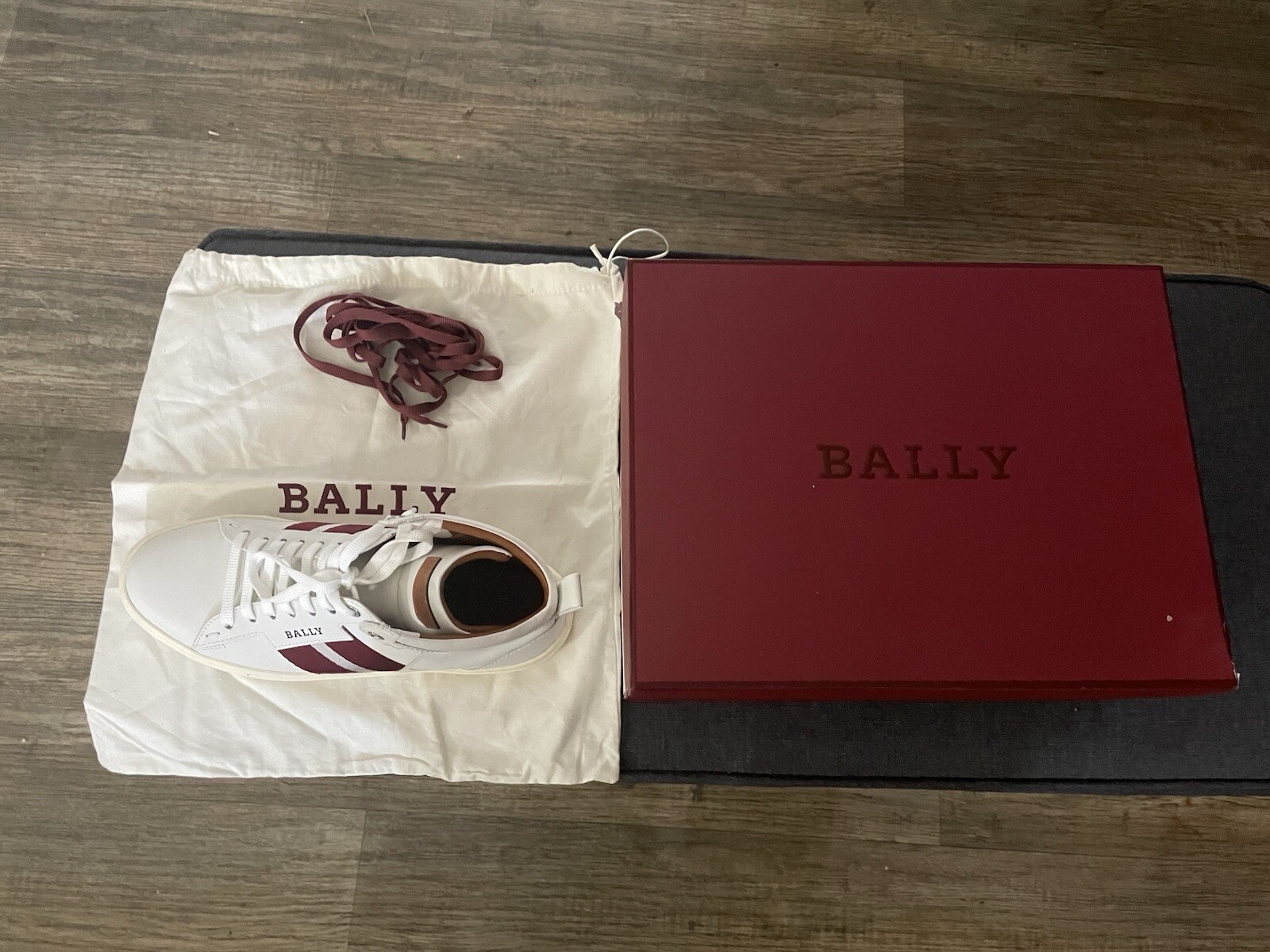 Bally Rebby Striped Leather Low-Top Sneakers- Men’s