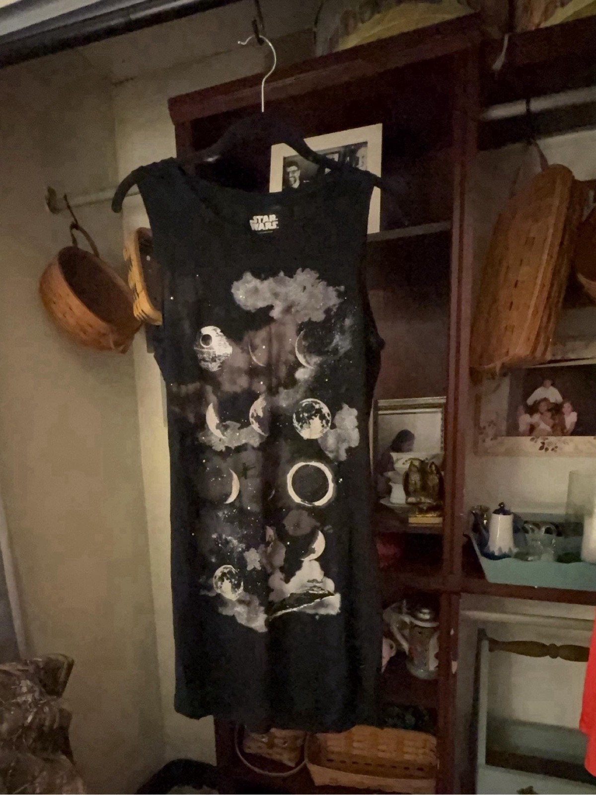 Rock & Republic L black bodycon sleeveless dress with silver dots NWT