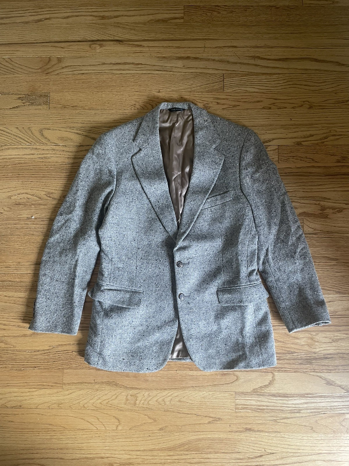 Vintage Polo Ralph Lauren University Tweed Wool Blazer Jacket Size Medium
