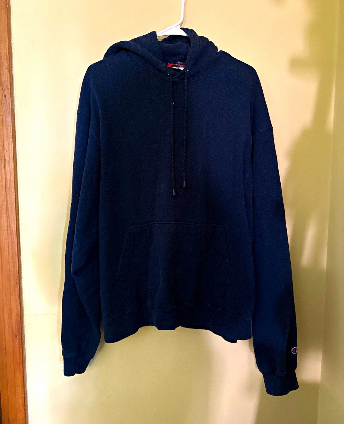 Vintage 1990s Champion Navy Blue Pullover Hoodie XL