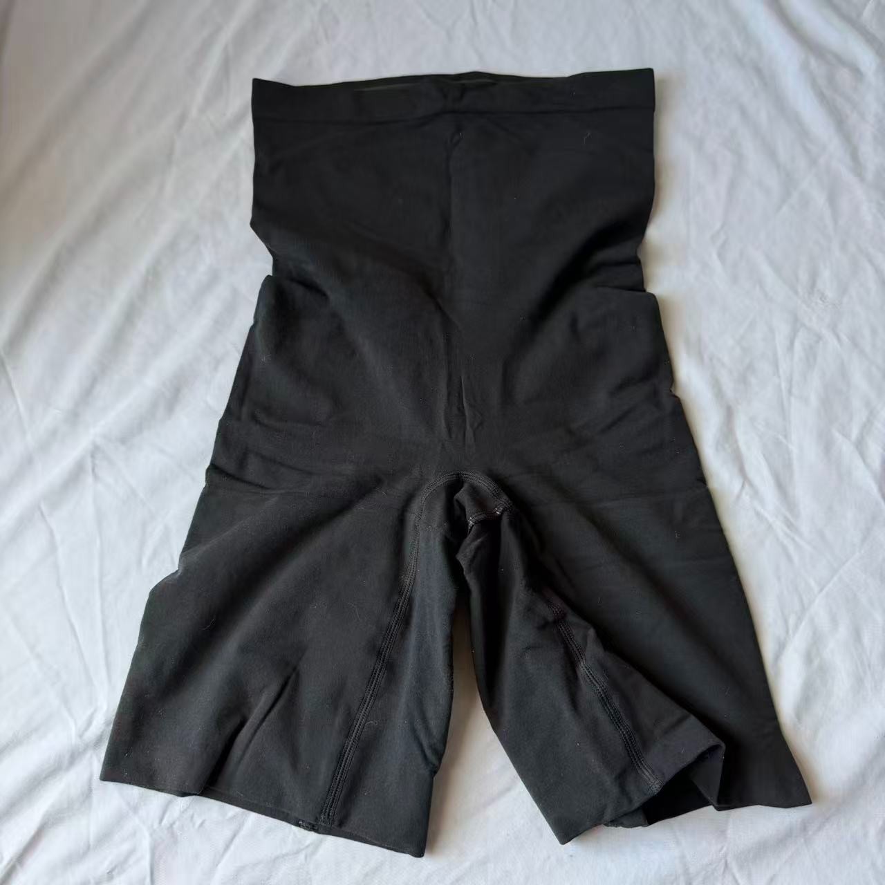 Spanx S1047 Shapewear Women Tummy Control High-Waisted Power Short Black Size L