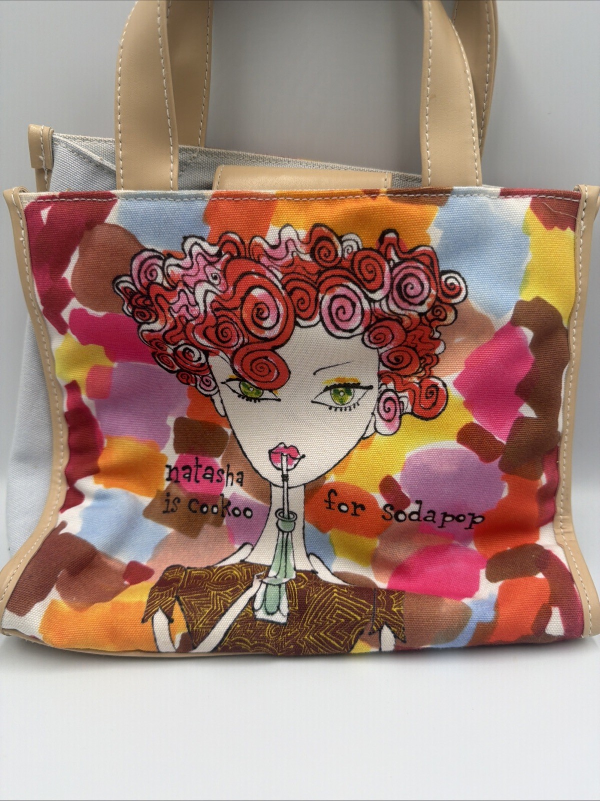 Vintage Y2K Bobbypin by Jeffrey Fulvimari Canvas Tote Bag Natasha Is Cookoo