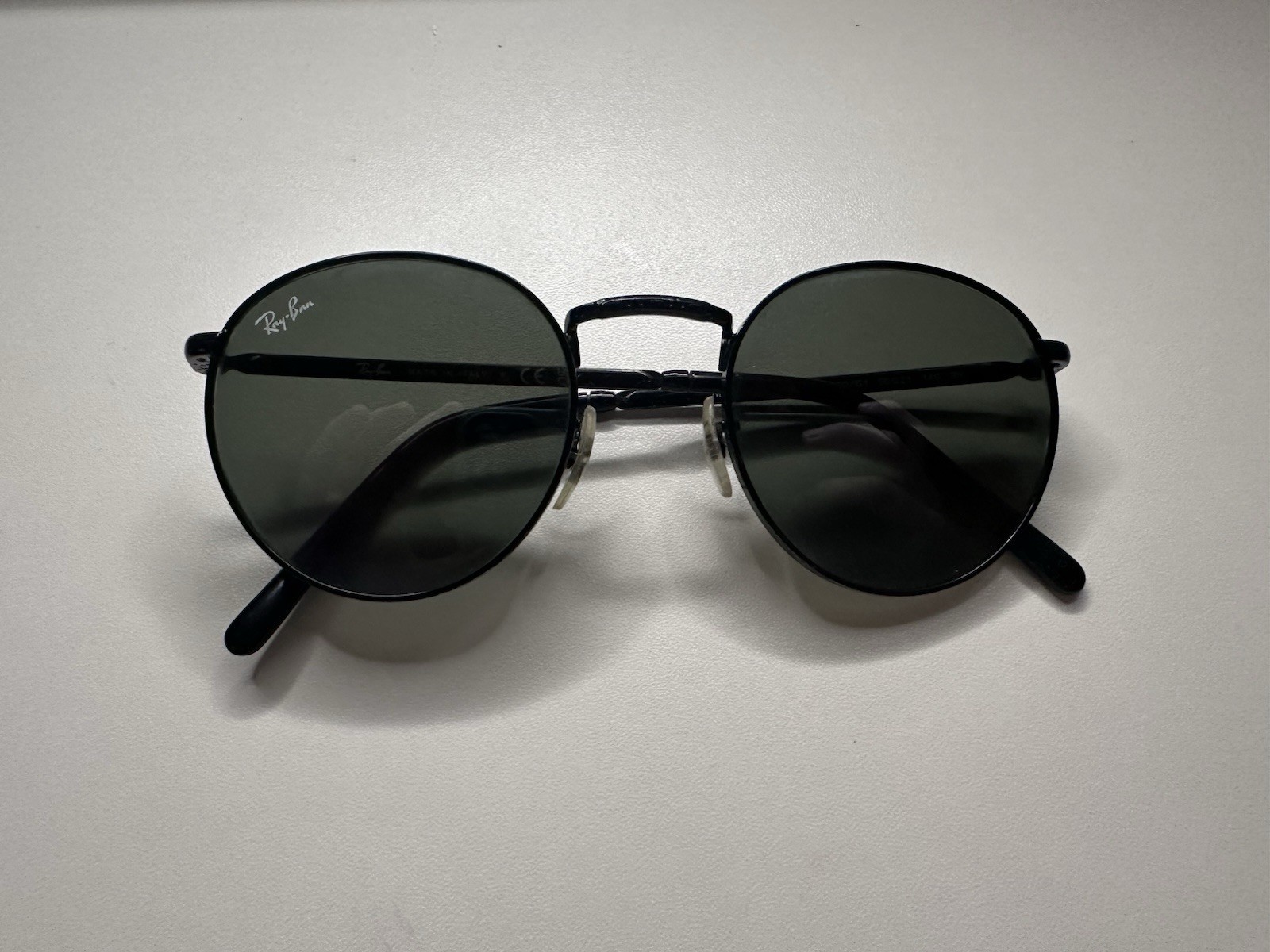 Ray-Ban RB3637 Used Round Sunglasses Unisex 002/G1 Black Metal 50-21 140
