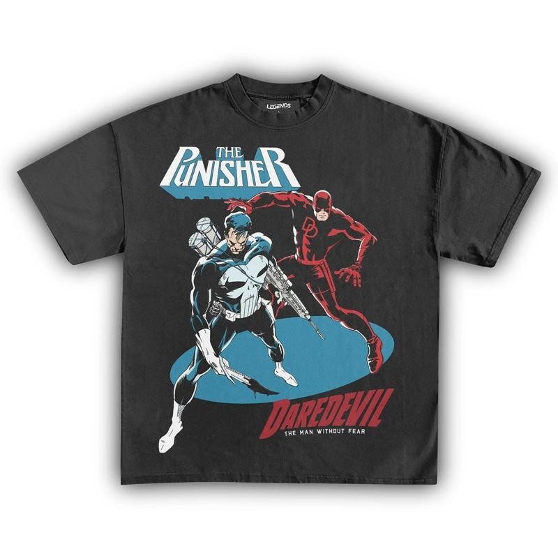 THE PUNISHER VS.DAREDEVIL T-SHIRT, GIFT FOR FANS, GIFT FOR HER, GIFT FOR HIM