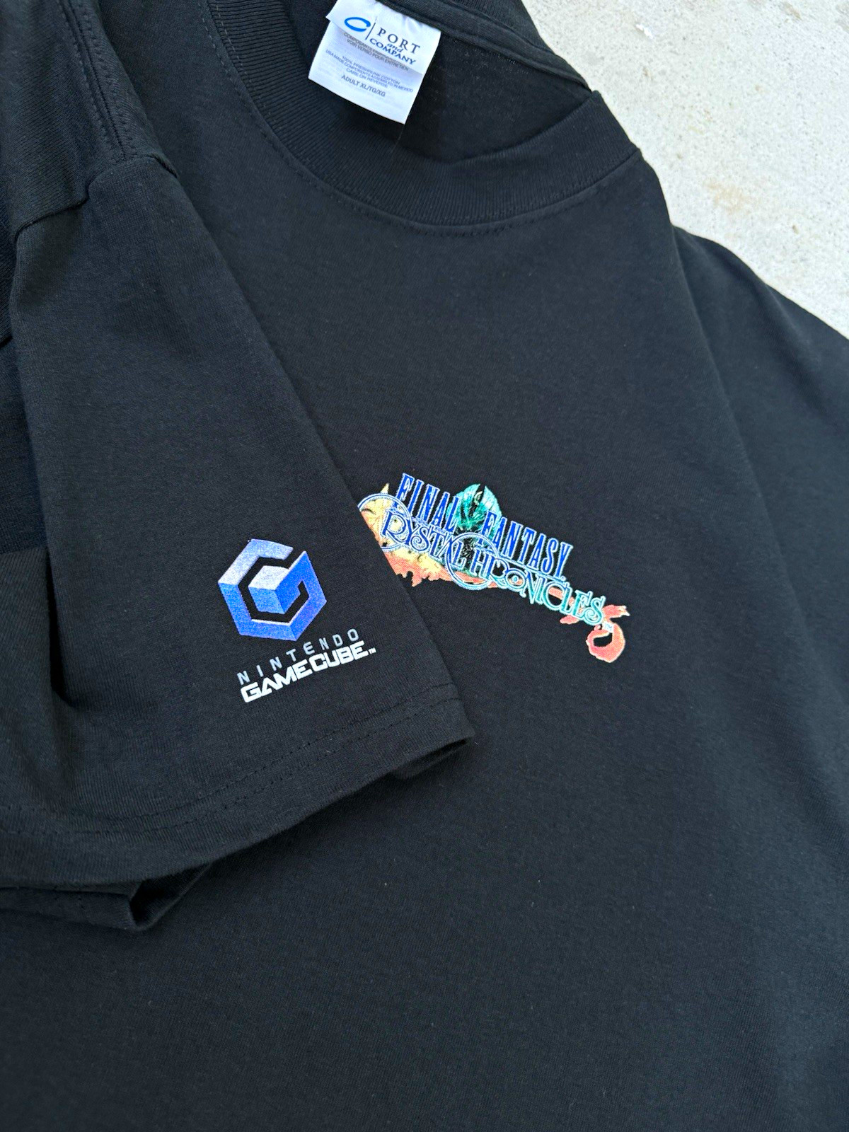 Vintage 2004 Final Fantasy Crystal Chronicles T Shirt XL Nintendo GameCube Promo
