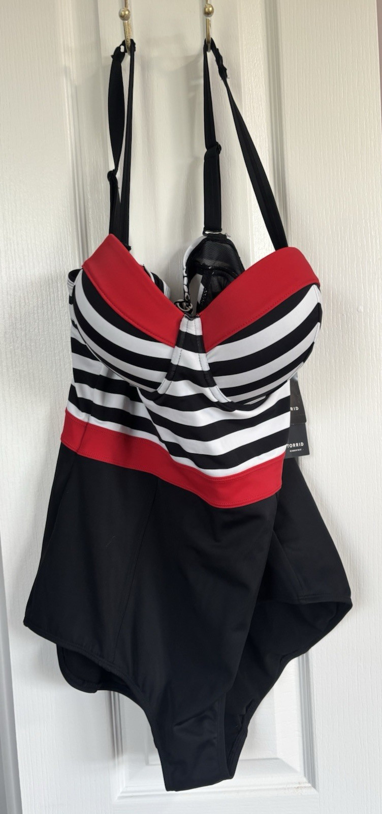 New Torrid One-Piece Swimsuit Sz 1X 14-16 Sexy Retro Chic Torrid Sz 1 NWT $98.90