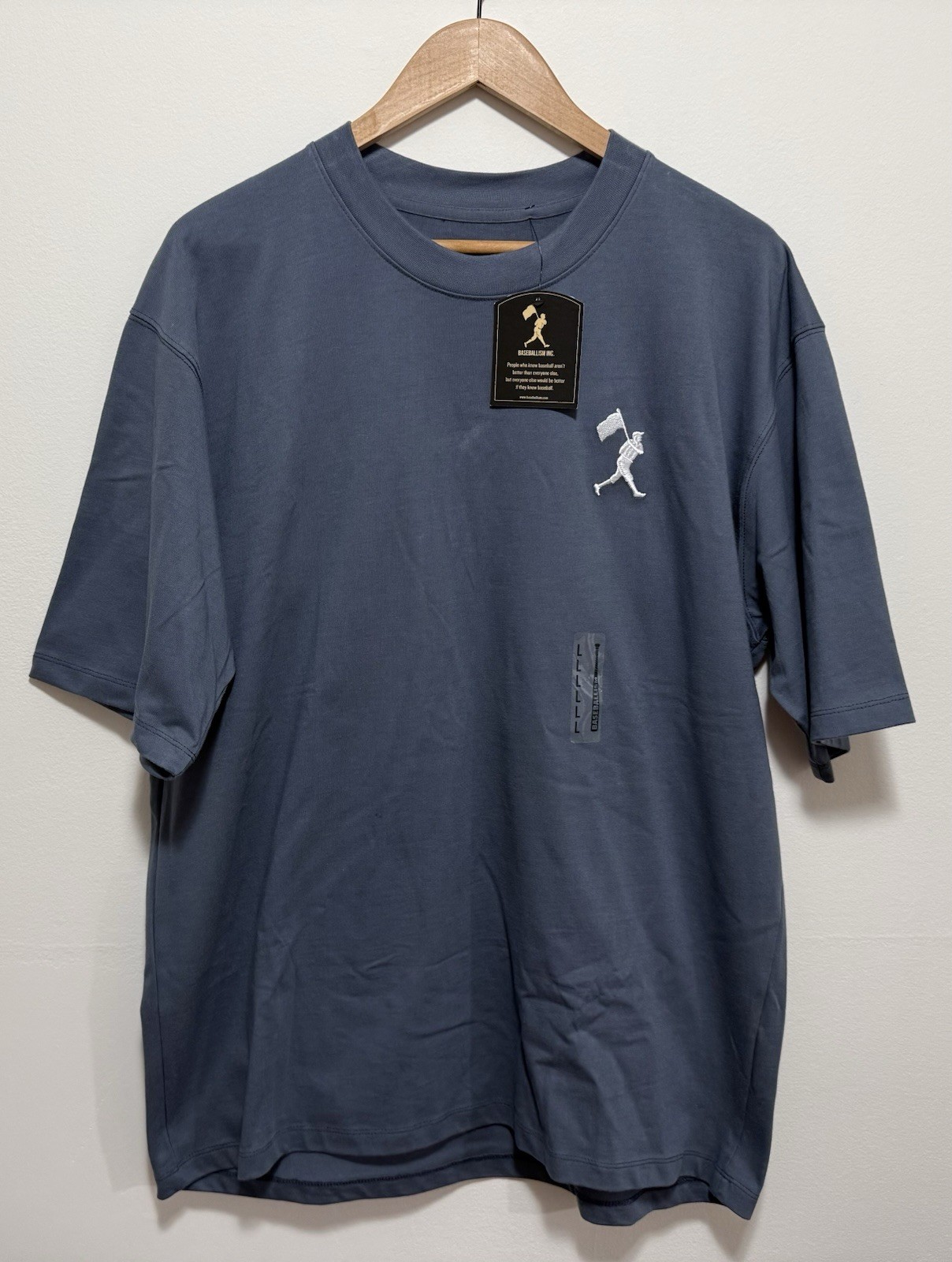 Baseballism Built For Ball Players T-Shirt Blue Size Large NWT