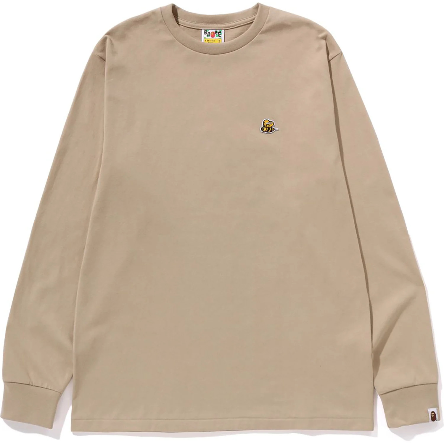 BAPE BEE ONE POINT L/S TEE MENS 1J80-111-012_S Size S Long Sleeve Shirt New