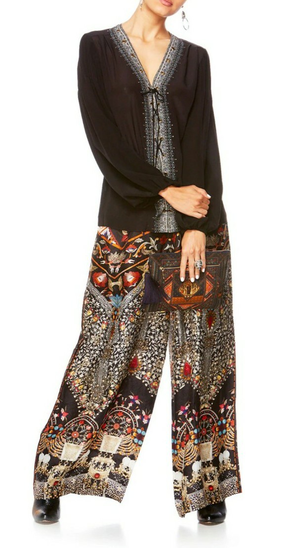 Camilla Franks Chamber of Reflections Peasant Top Size 8 Extra Small $4 EXPRESS