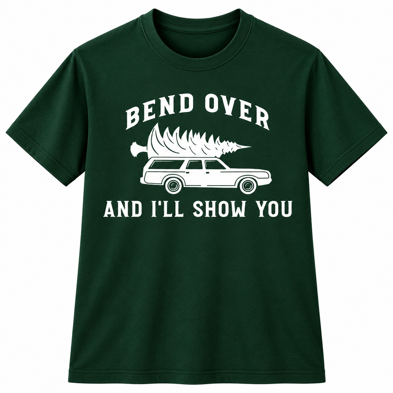 Funny Bend Over Graphic T Shirt Vintage Station Wagon Retro Humor Unisex Tee