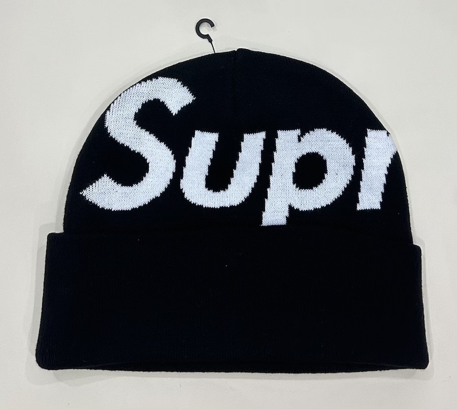 NEW IN BAG Supreme Box Big Logo Black Beanie FW24