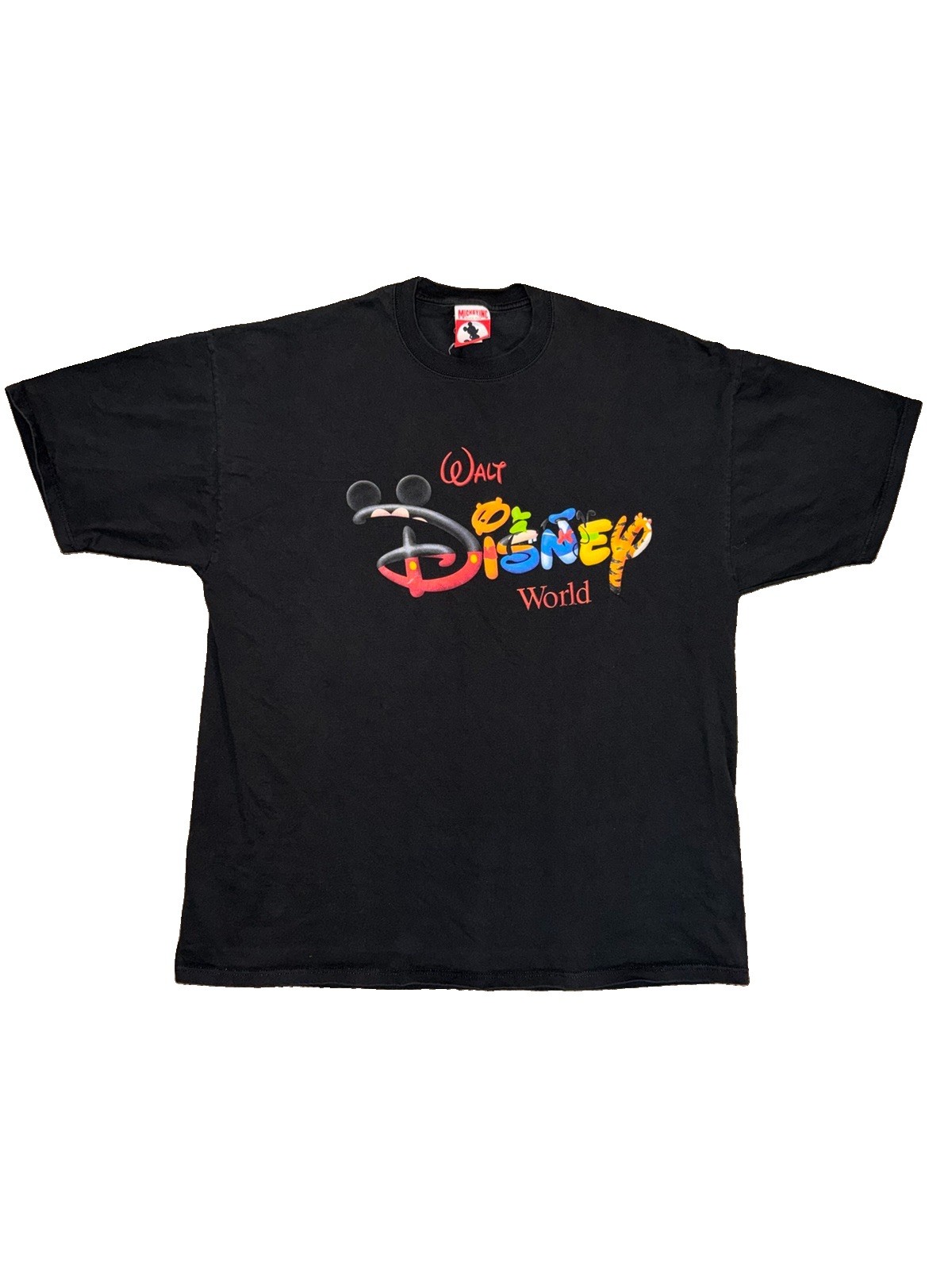 Vintage Disney World Mickey Mouse XL Black 90s