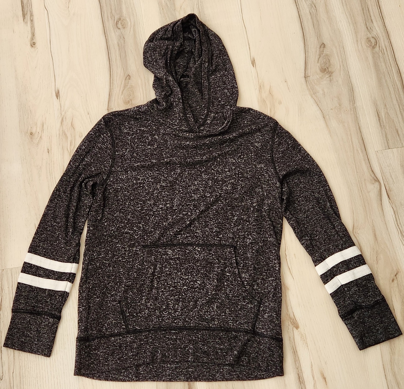 Girls  Lg 10-12;Black Speckled Old Navy Long Sleeved Light weight Hoodie
