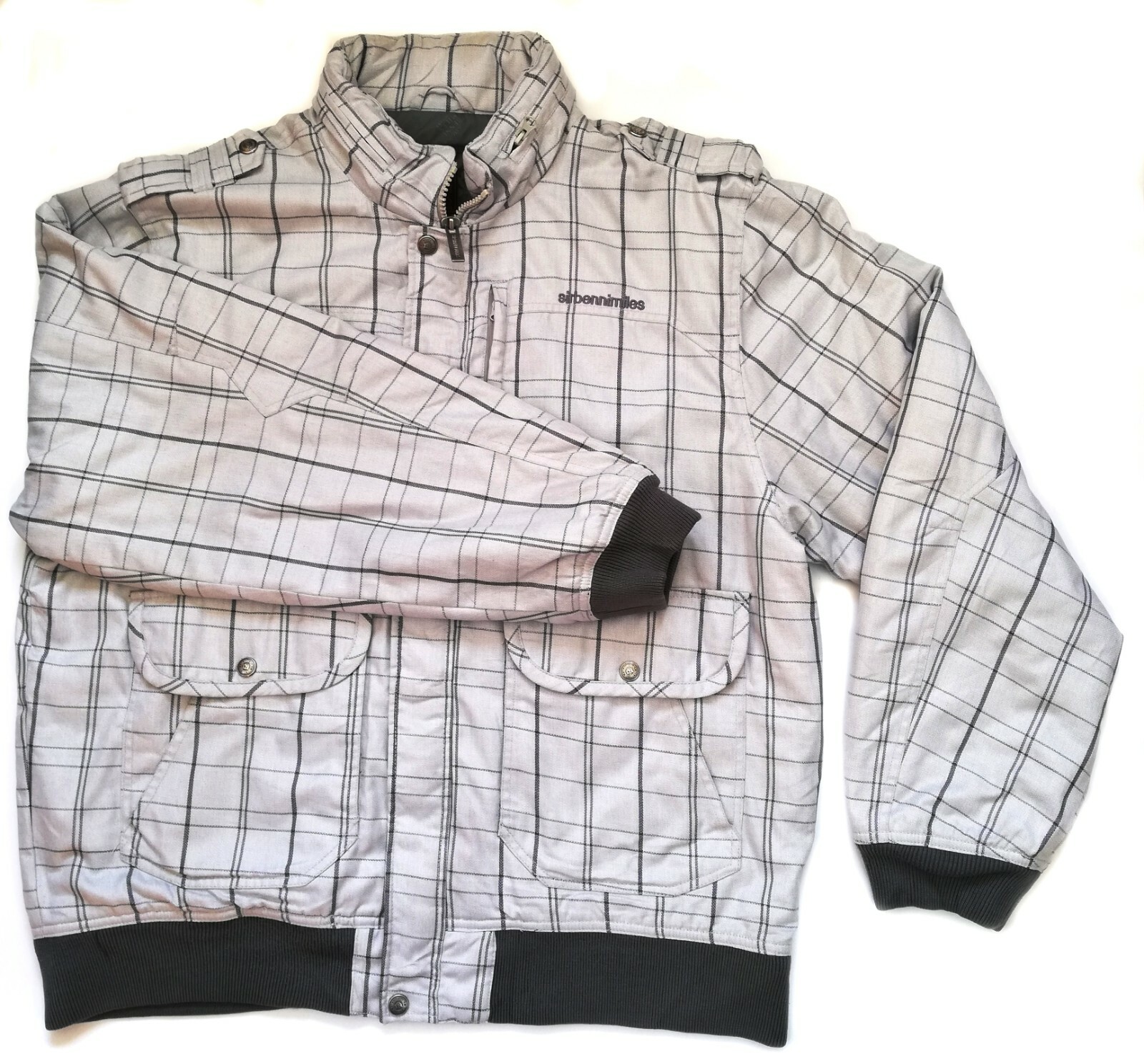 SIR BENNI MILES NEW YORK Vintage Rare Jacket Nice Men\'s Gray Jacket Size (XXL) 