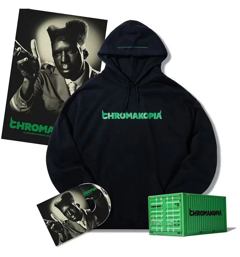 Tyler, The Creator Chromakopia 2XL Black Hoodie box set