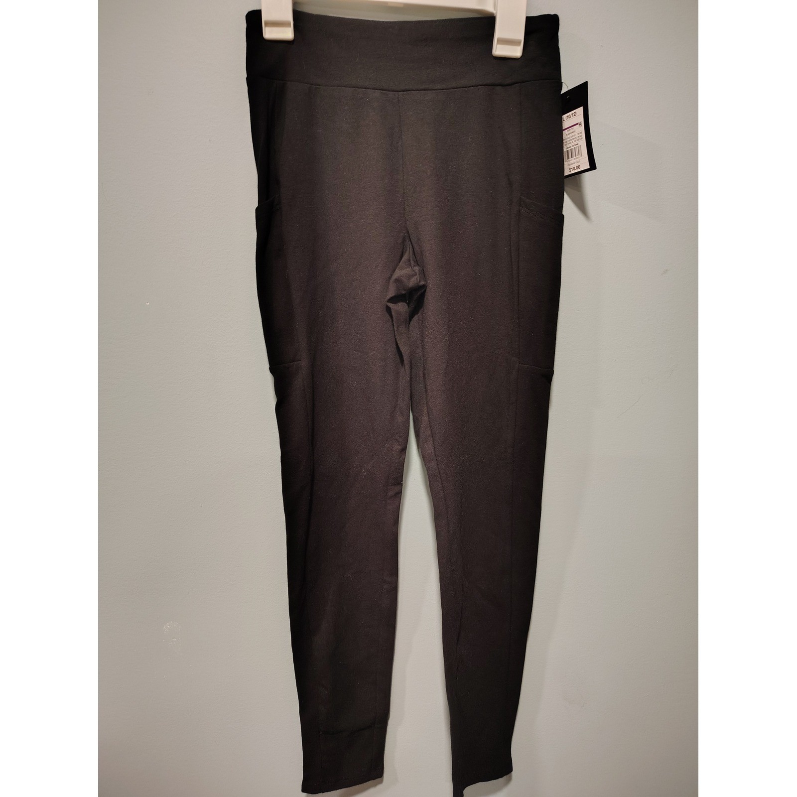 Art Class Girls Black High Rise Leggings with Side Pockets NWT