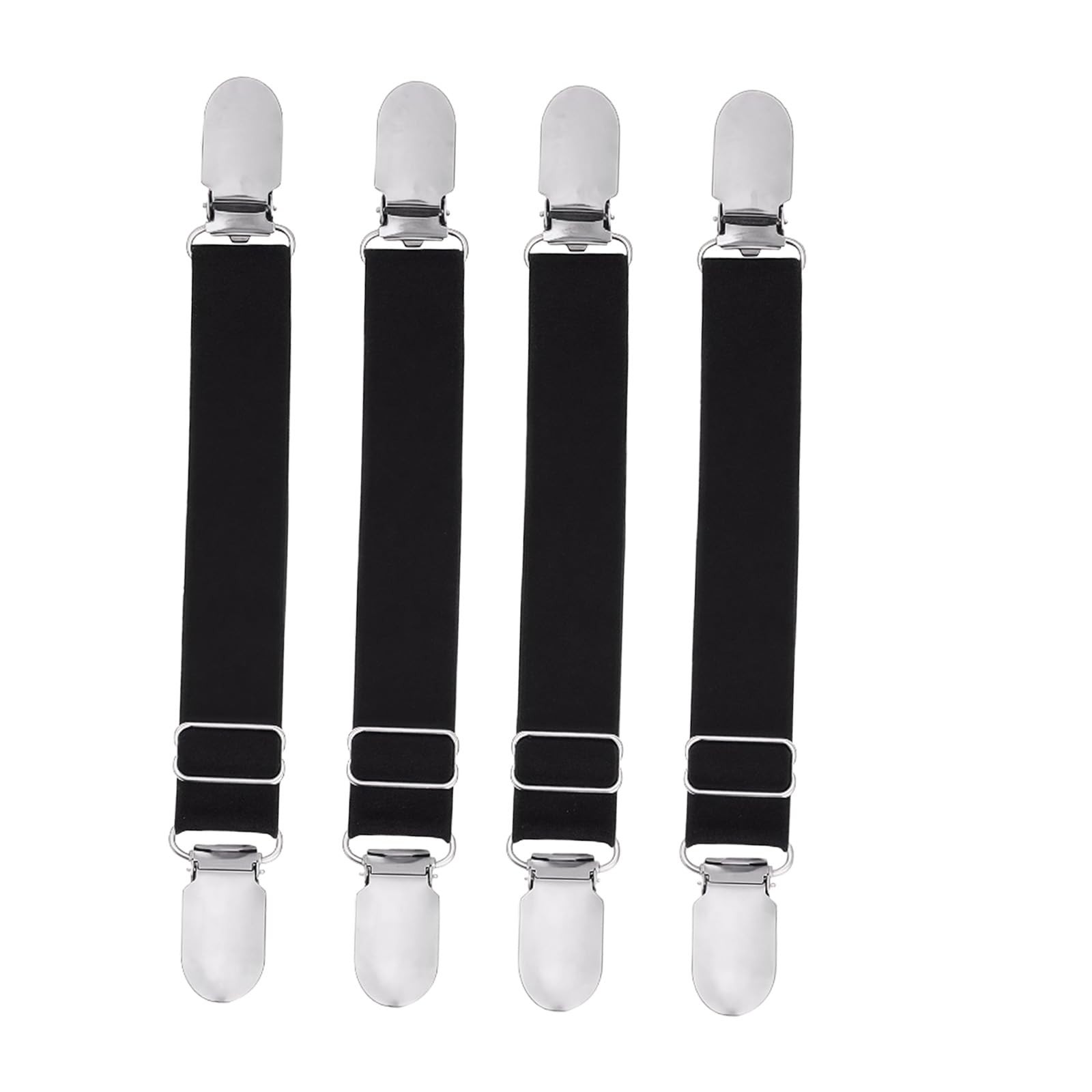 4PCS/ 2Pairs Adjustable Stocking Clips Suspenders Garter Belts