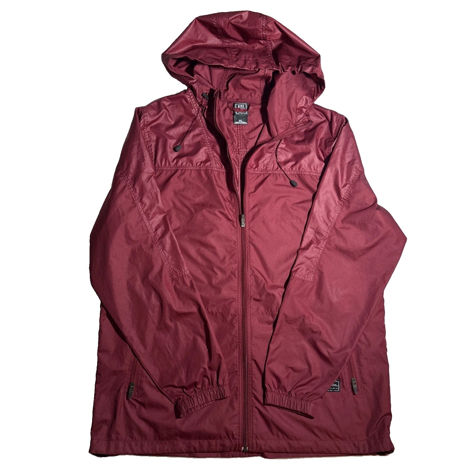 Nike Mens XL Vintage Waterproof Jacket Red Windbreaker Late 2000s Outdoor