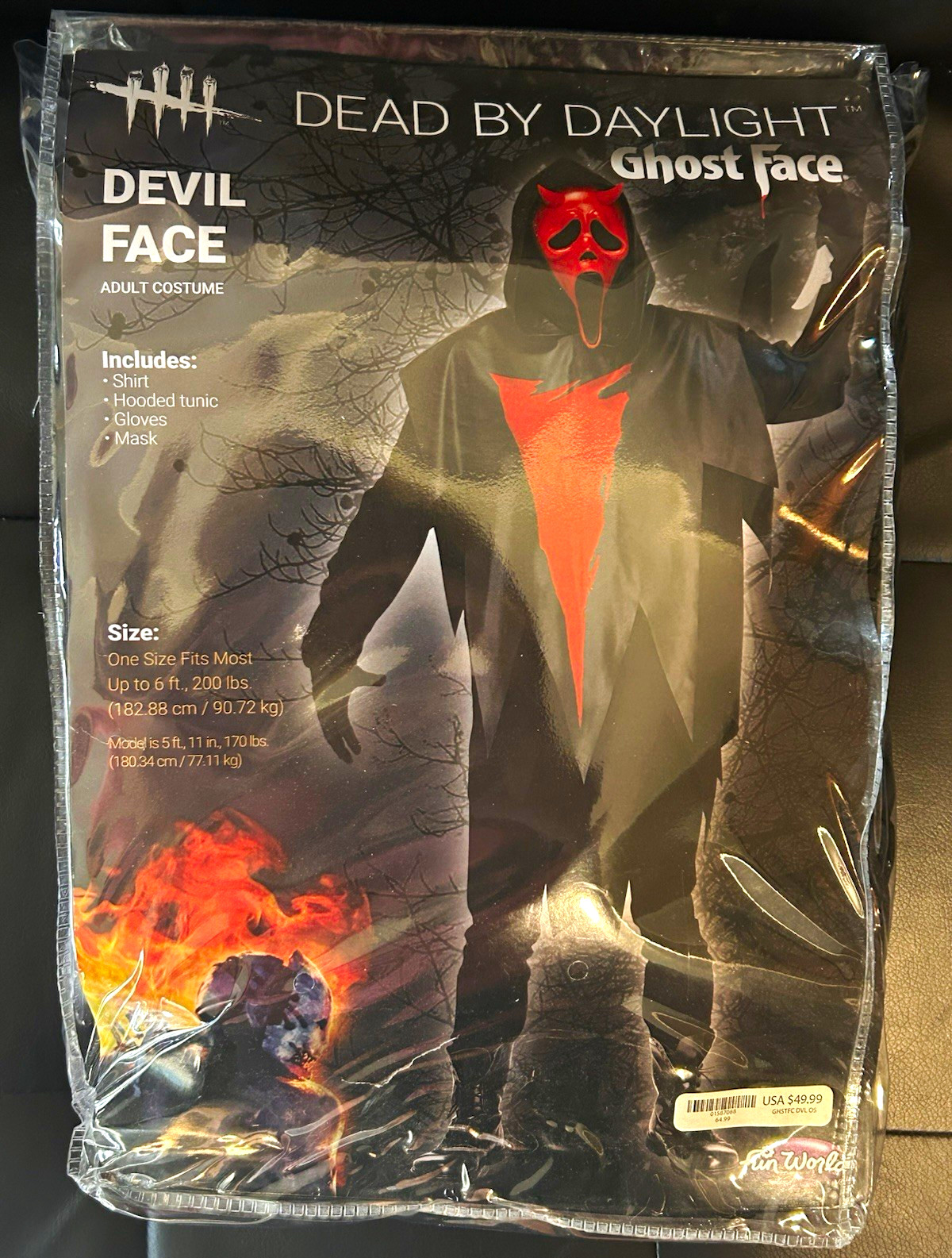 Fun World Dead by Daylight Ghost Face Devil Face Costume One Size