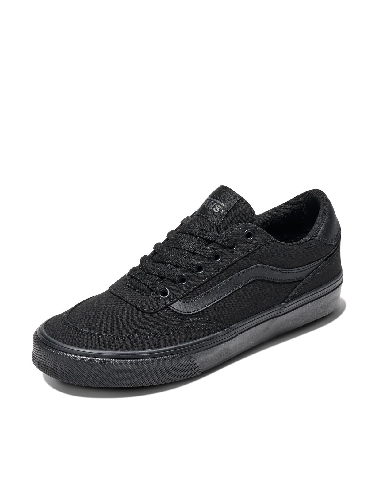 Vans Men\'s Brooklyn LS Shoe, Canvas Black/Black, 11