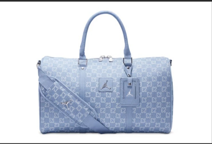 New Authentic Jordan Monogram 25L Duffle Bag *LIMITED EDITION DENIM Color*