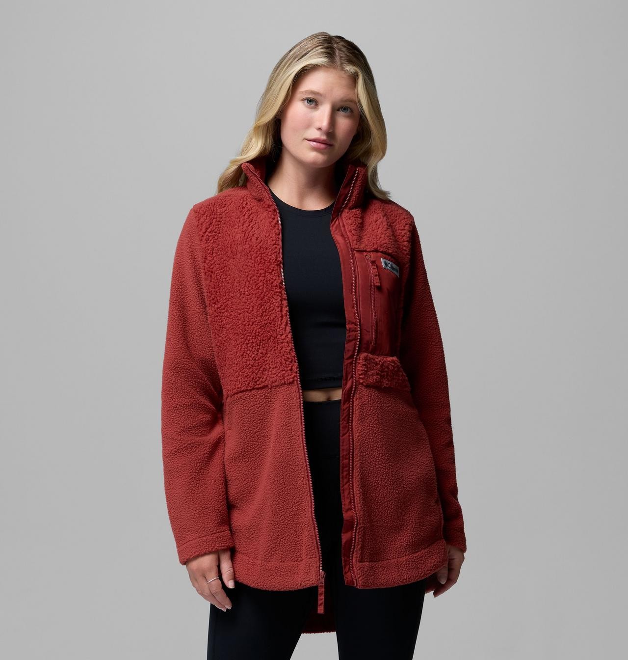Columbia Women's Lodge Sherpa Full Zip Fleece Jacket Freeeships