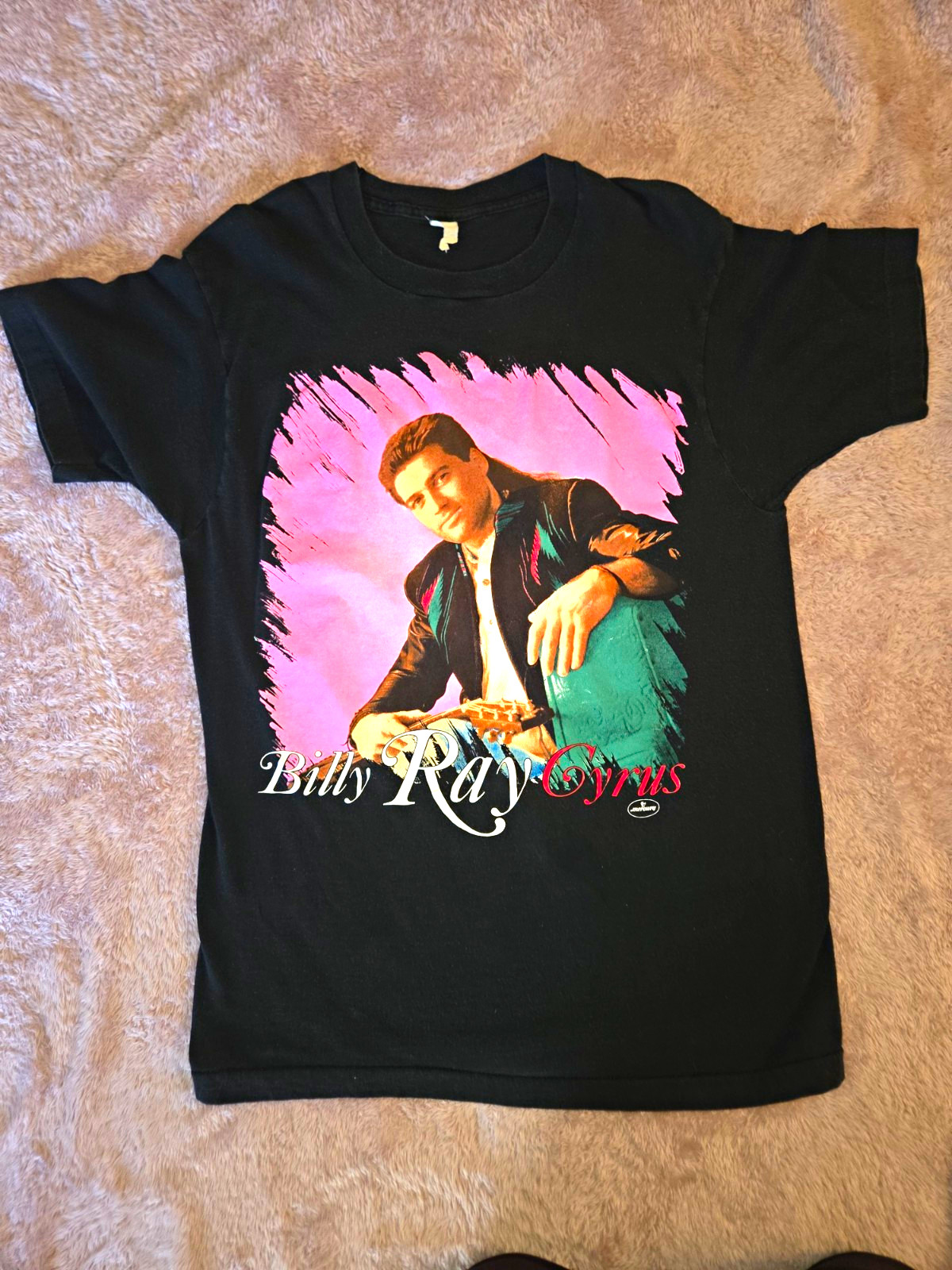Vintage 1992 Billy Ray Cyrus Shirt Women\'s L Official Mercury Records Country T