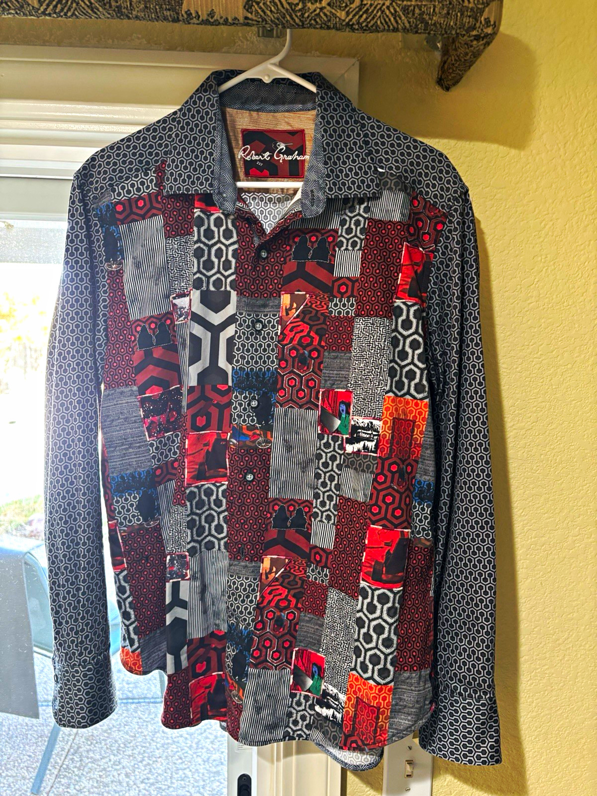 Very Rare Robert Graham Men\'s Snowbound (The Shining) Button-Front Shirt L