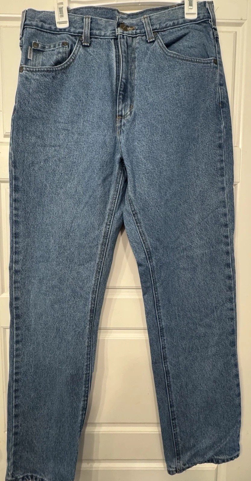 Carhartt Straight Jeans, Mens Size 34/32 Stonewash