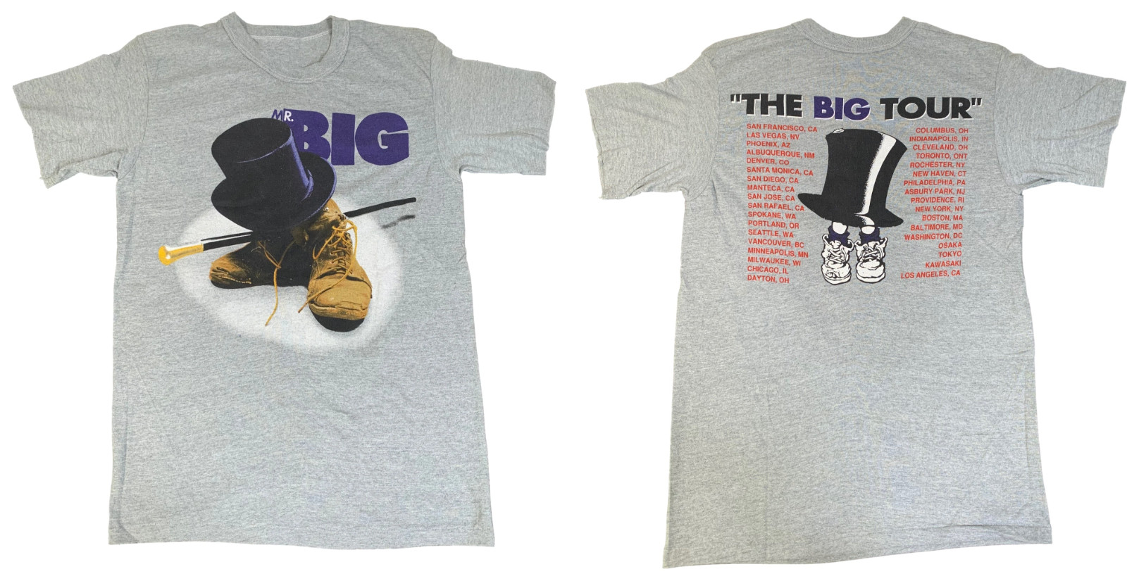 Gray Mr. Big Band The Big concert Cotton Unisex Shirt All Size DD370