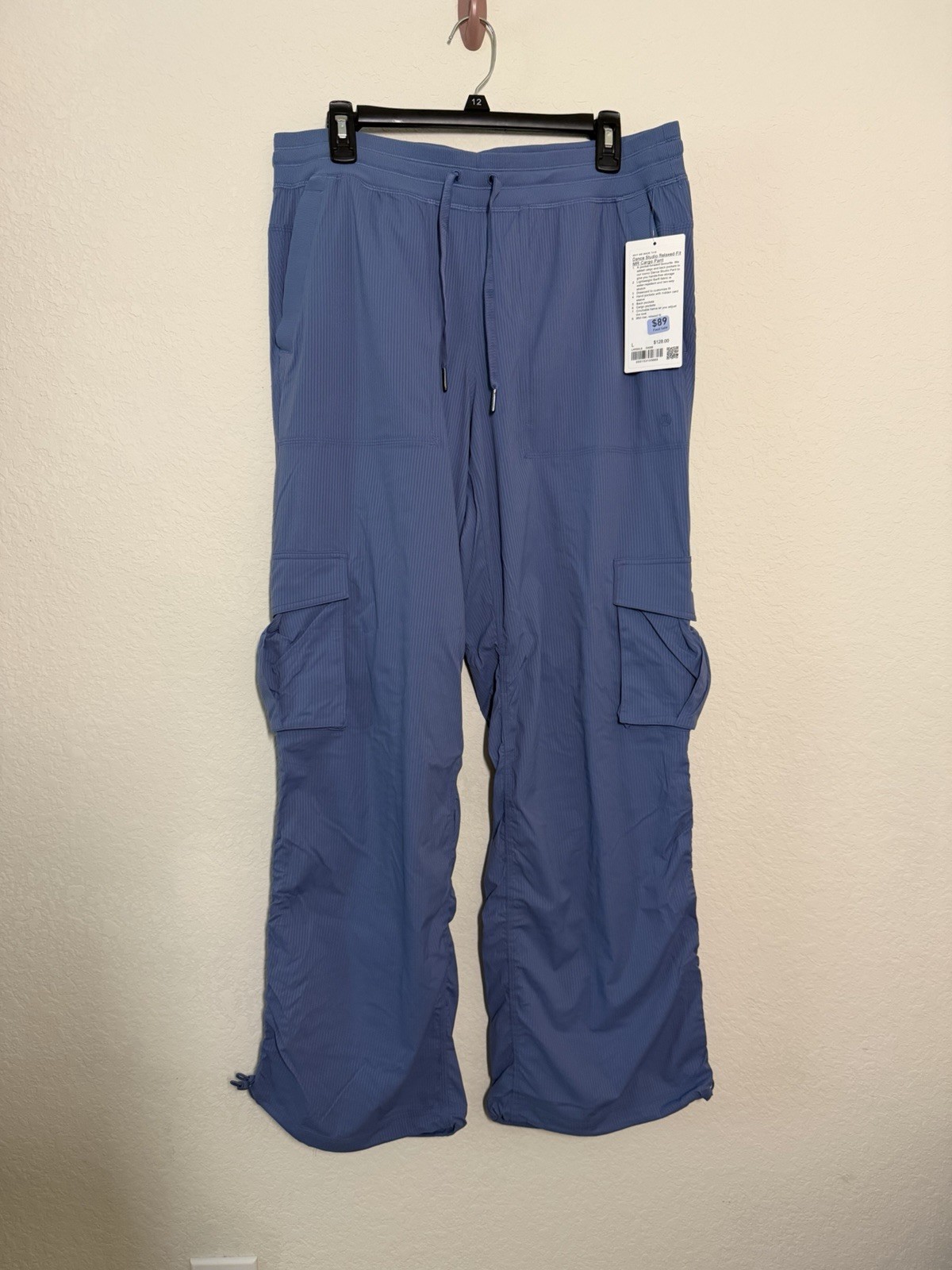 NWT Lululemon Dance Studio Relaxed Fit Cargo Pants Oasis Blue Size L  LW5GILS