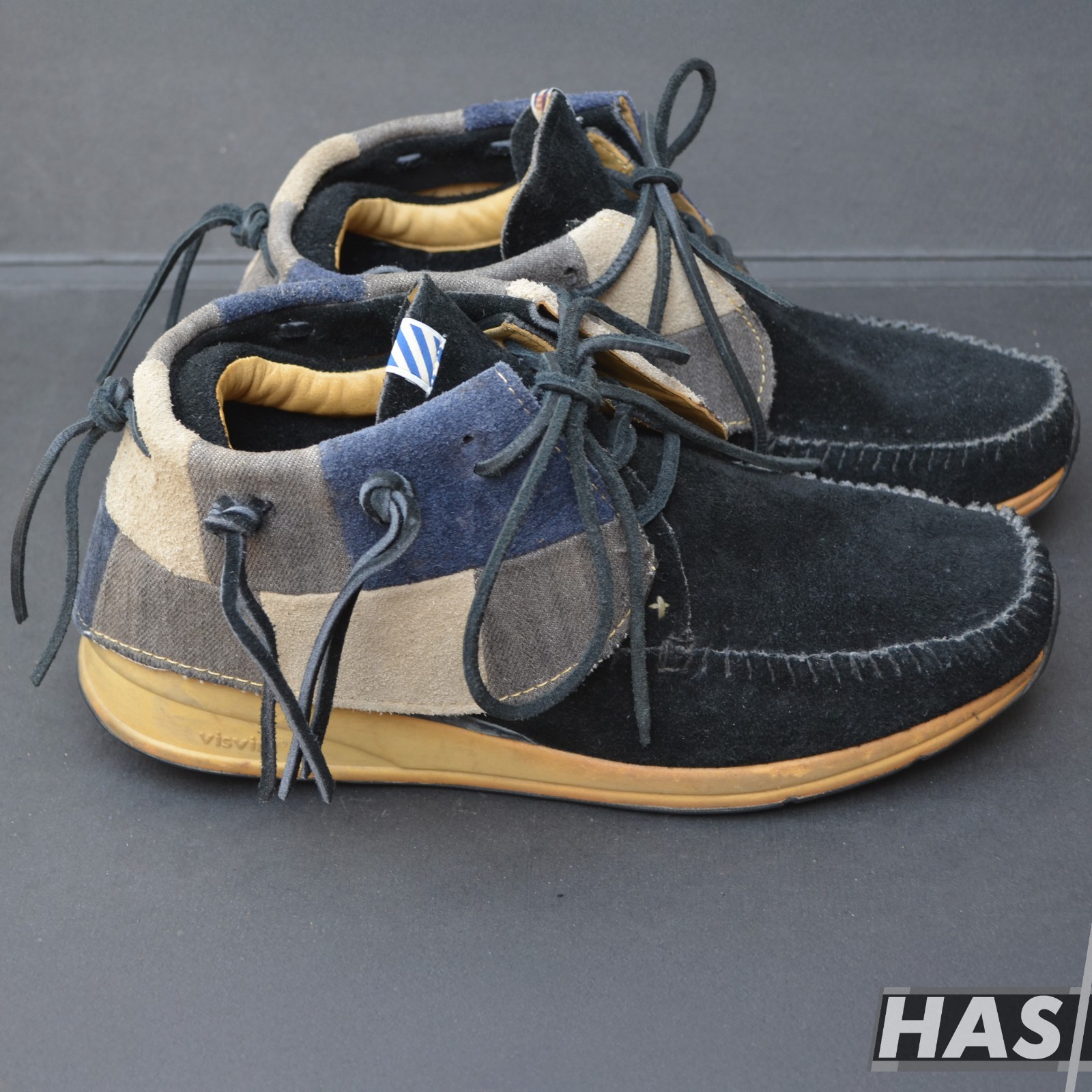 VISVIM FBT Seminole handmade Moccasin Japan Rare Vibram Italy OBO