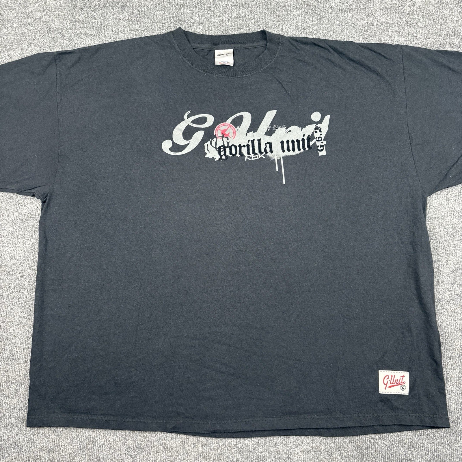 Vintage G UNIT Shirt Mens 3XL Black Reebok Oversized Hip Hop Rap Tee 50 Cent Y2K