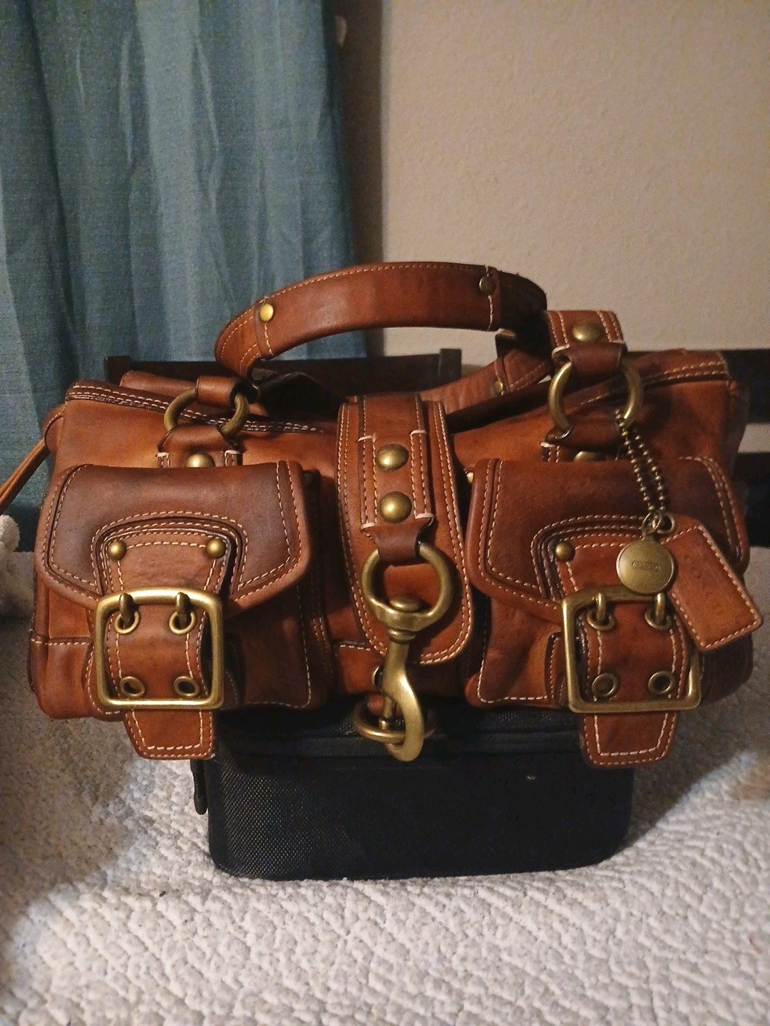Vintage Coach Legacy Mandy Satchel 10330 65th Anniversary Natural Vachetta Bag