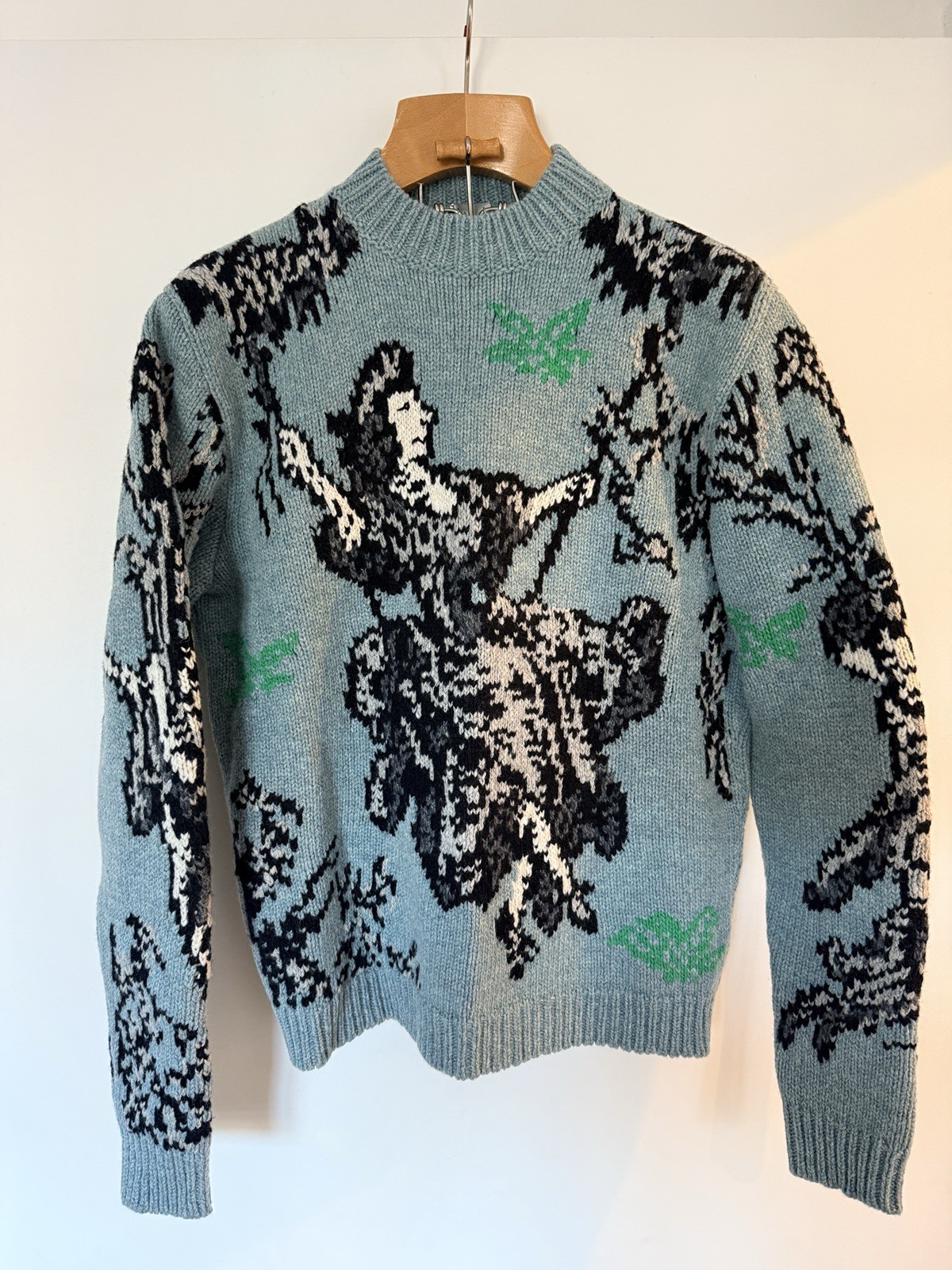 NEVER WORN Dior Men’s 2020 x Judy Blame Toile de Jouy Intarsia Sweater