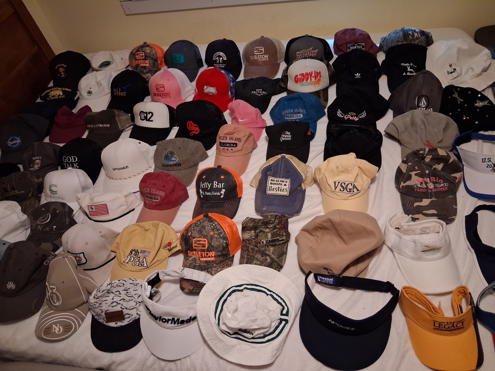 LOT OF 75- Assorted Sports   Caps  and winter