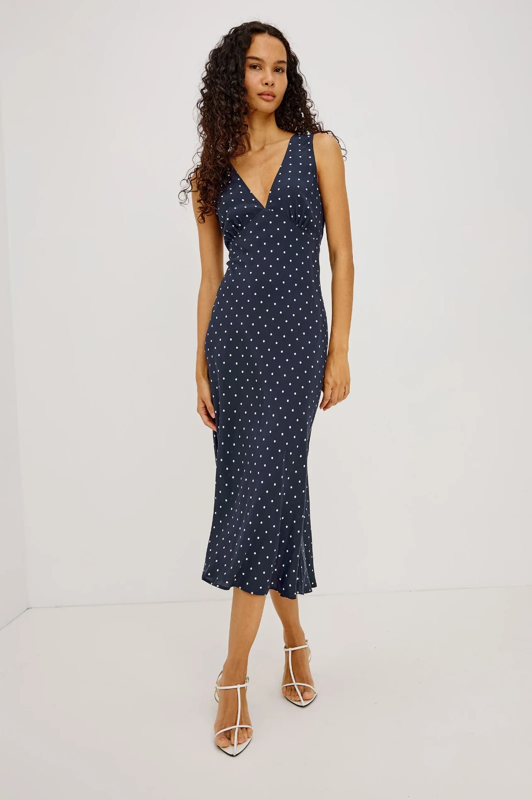 RAILS New Women's Audrina Dress Navy Polka Dots All Sizes Ships Free