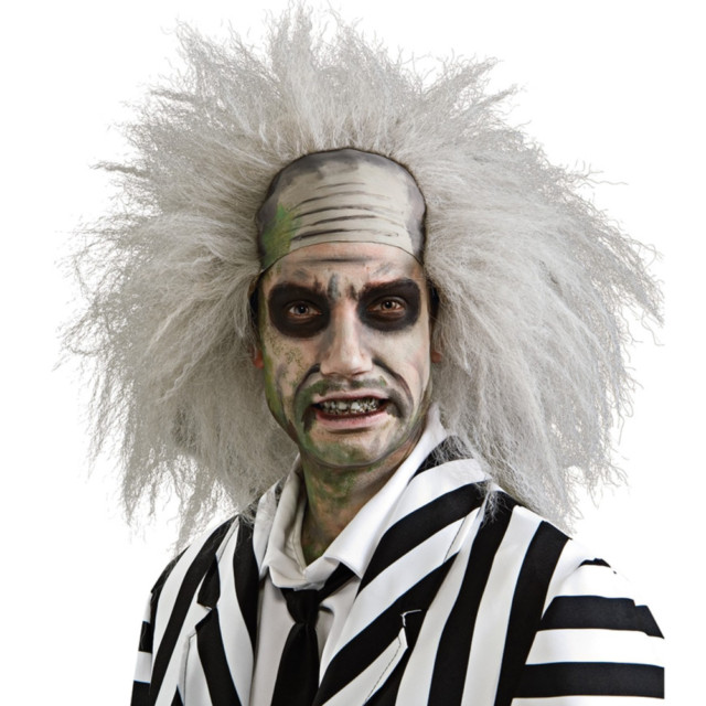 Adult Beetlejuice White Costume Wig