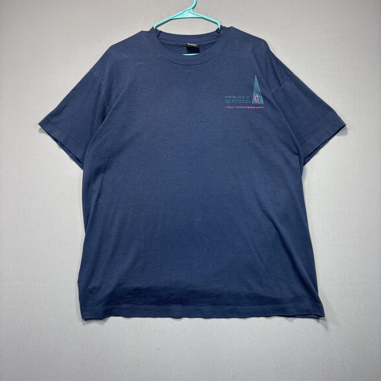 Vintage Fruit of the Loom Best Navy Blue T-Shirt 125th ANNIV