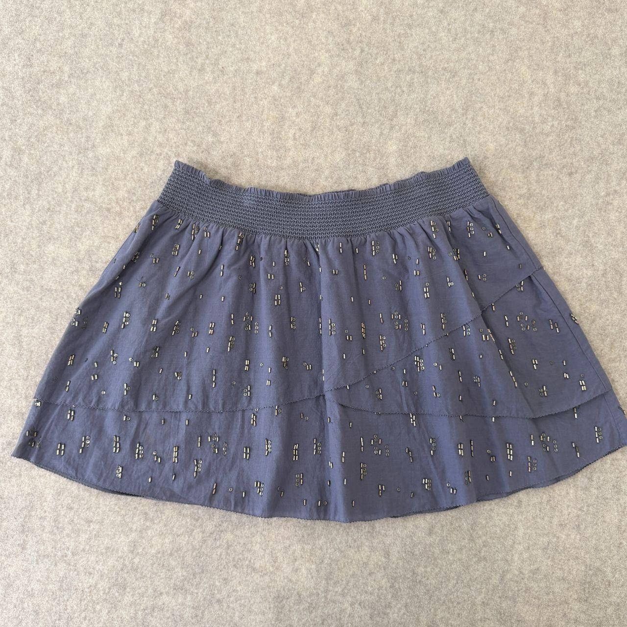 Vintage Y2K Beaded Skirt | Navy, Blue