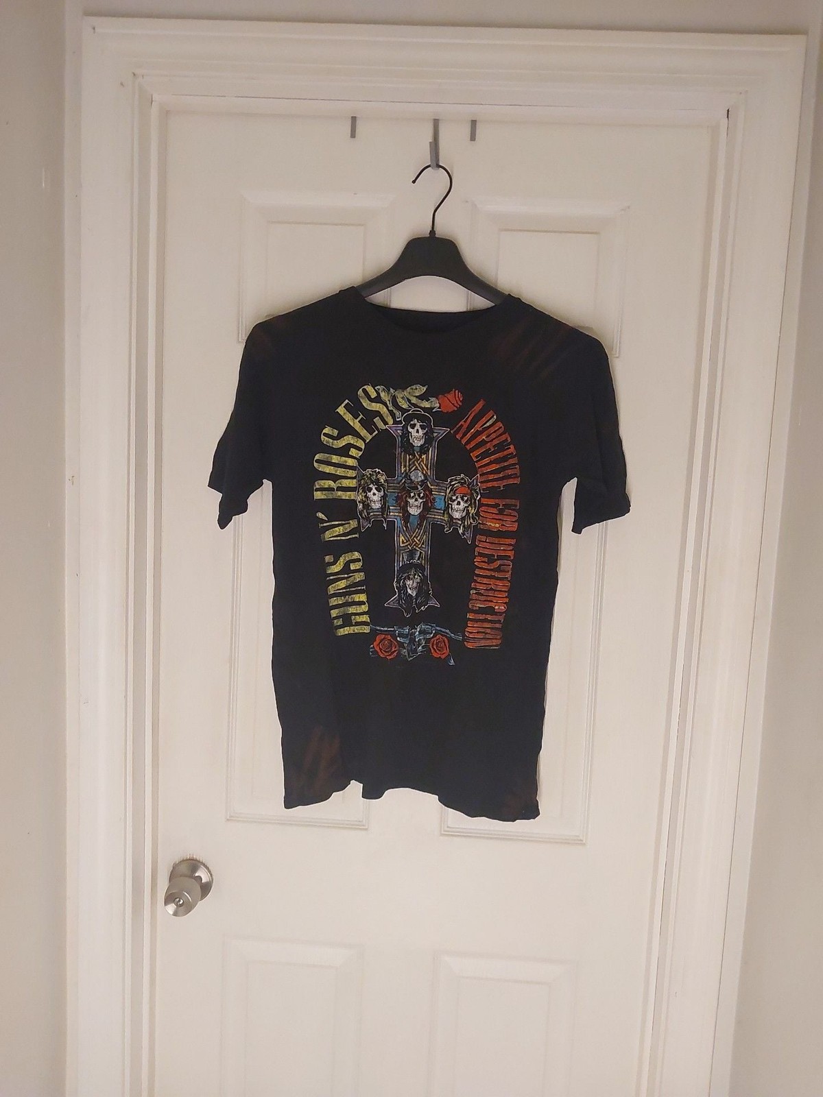 Guns N\' Roses Appetite For Destruction T-Shirt MD Black Tie Dye