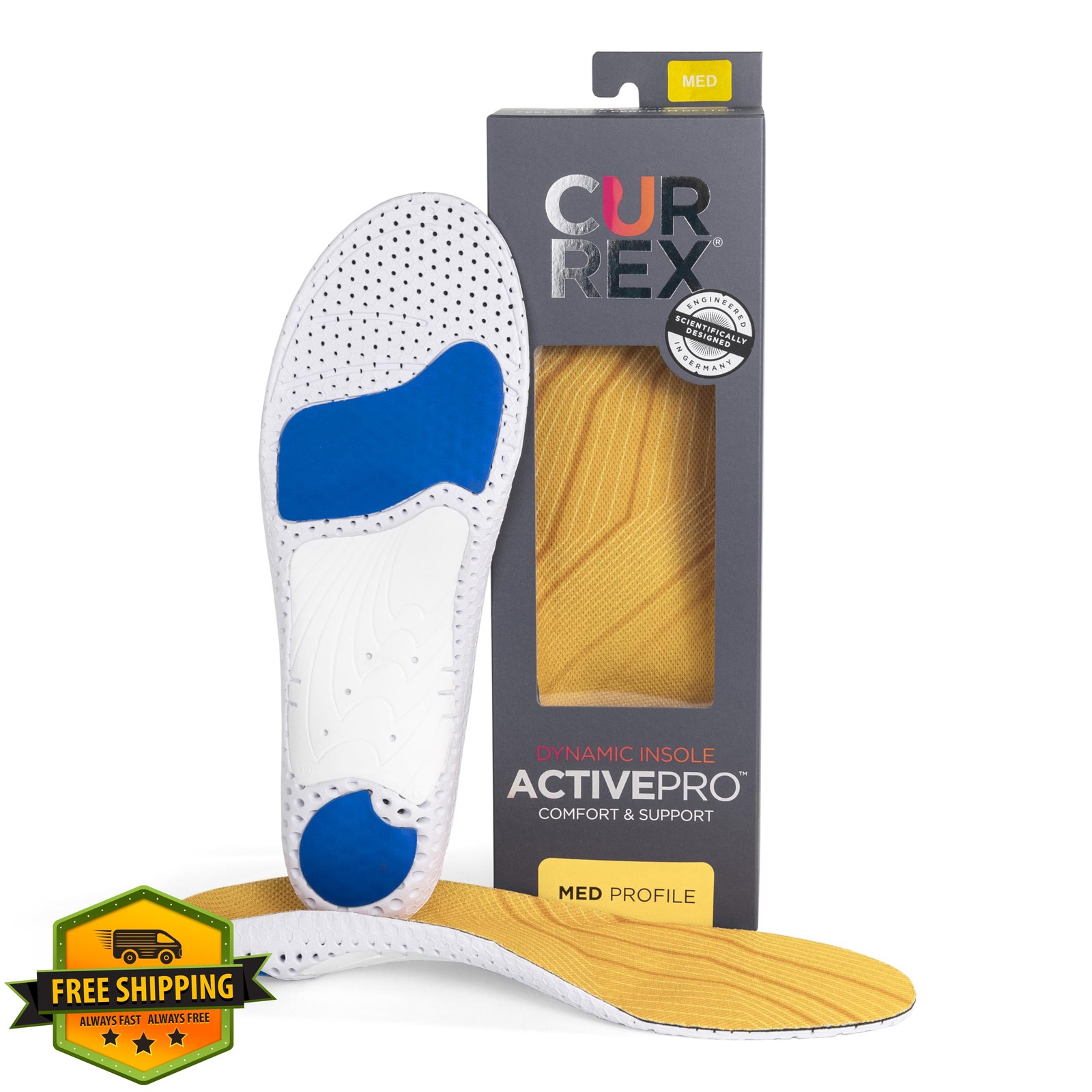 currex ActivePro Insoles Orange Size L Men\'s/Women\'s