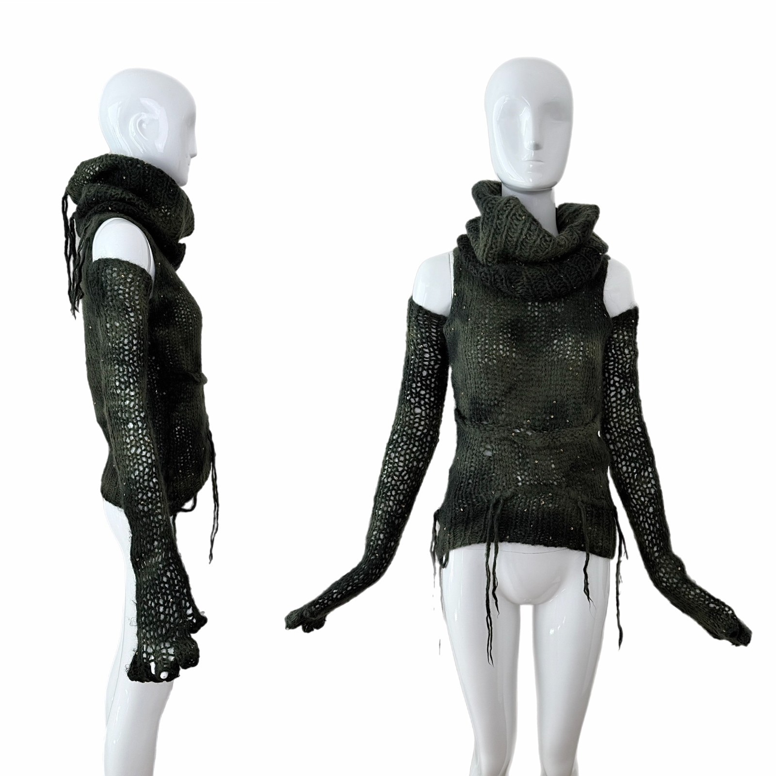 JUNYA WANTANABE COMME DES GARCONS 2006 Vintage Runway Style 3 Piece Sweater